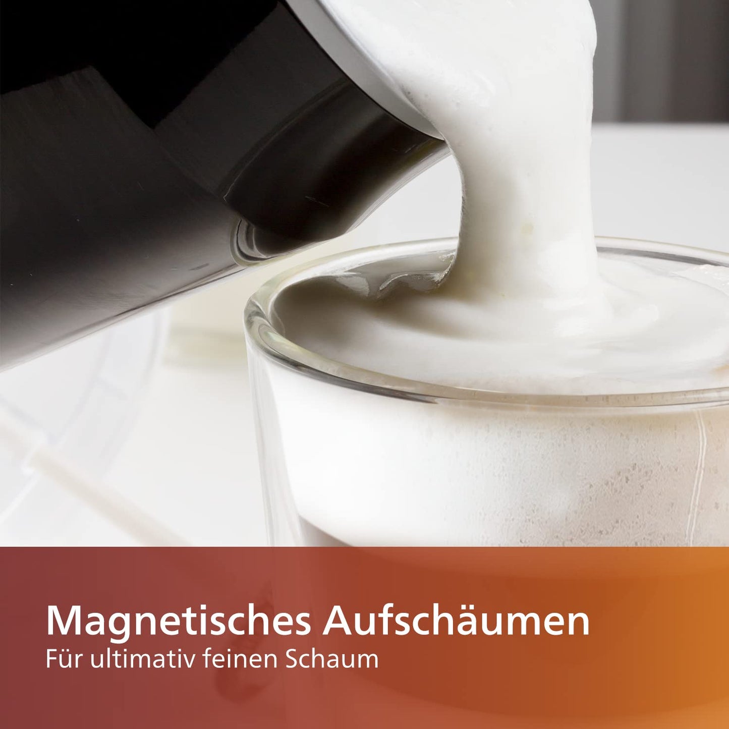 Milchaufschäumer elektrisch – Heiß & Kalt, Antihaft, 0.12 L, 500W, Schwarz ☕️