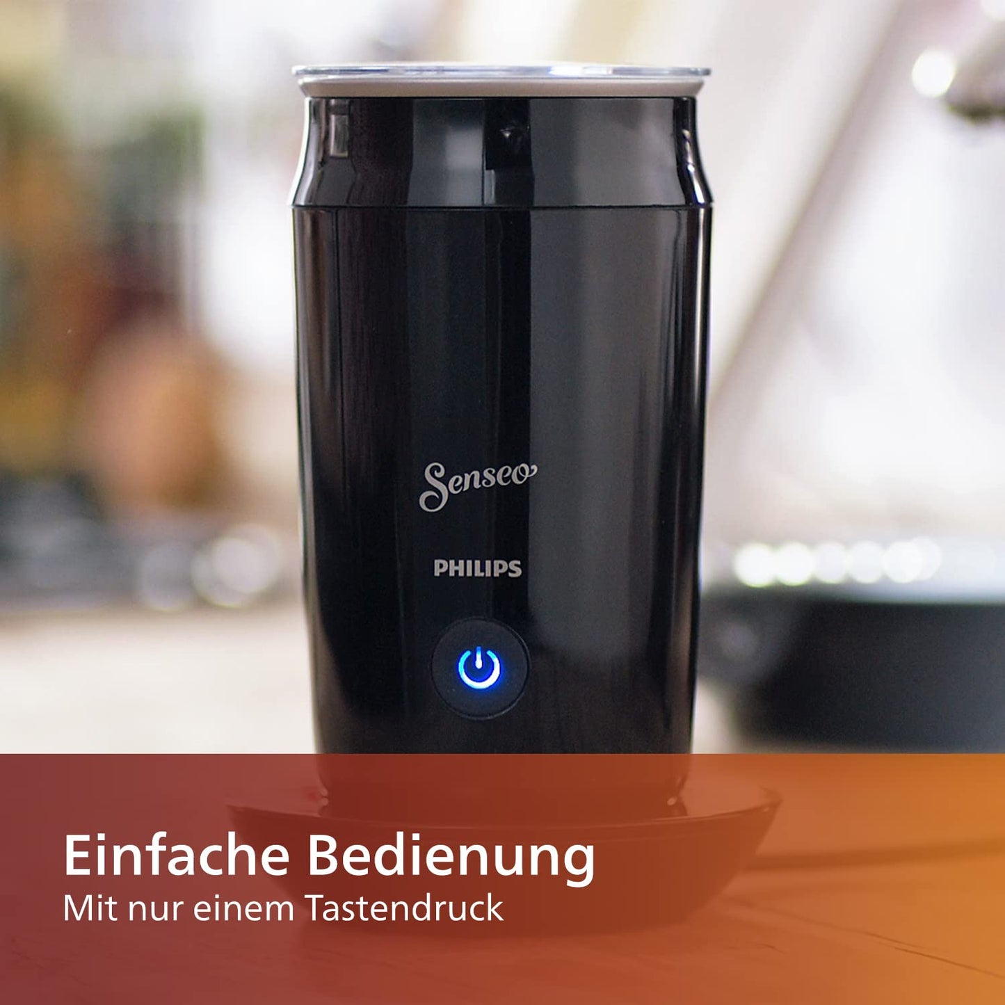 Milchaufschäumer elektrisch – Heiß & Kalt, Antihaft, 0.12 L, 500W, Schwarz ☕️
